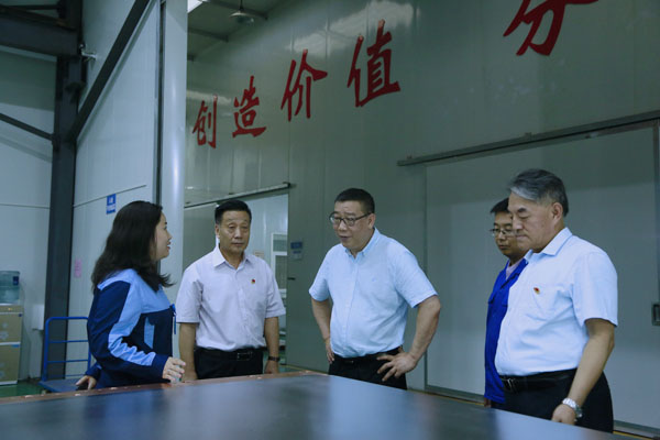河南證監(jiān)局王廣幼局長一行蒞臨隆華集團調研資本市場工作